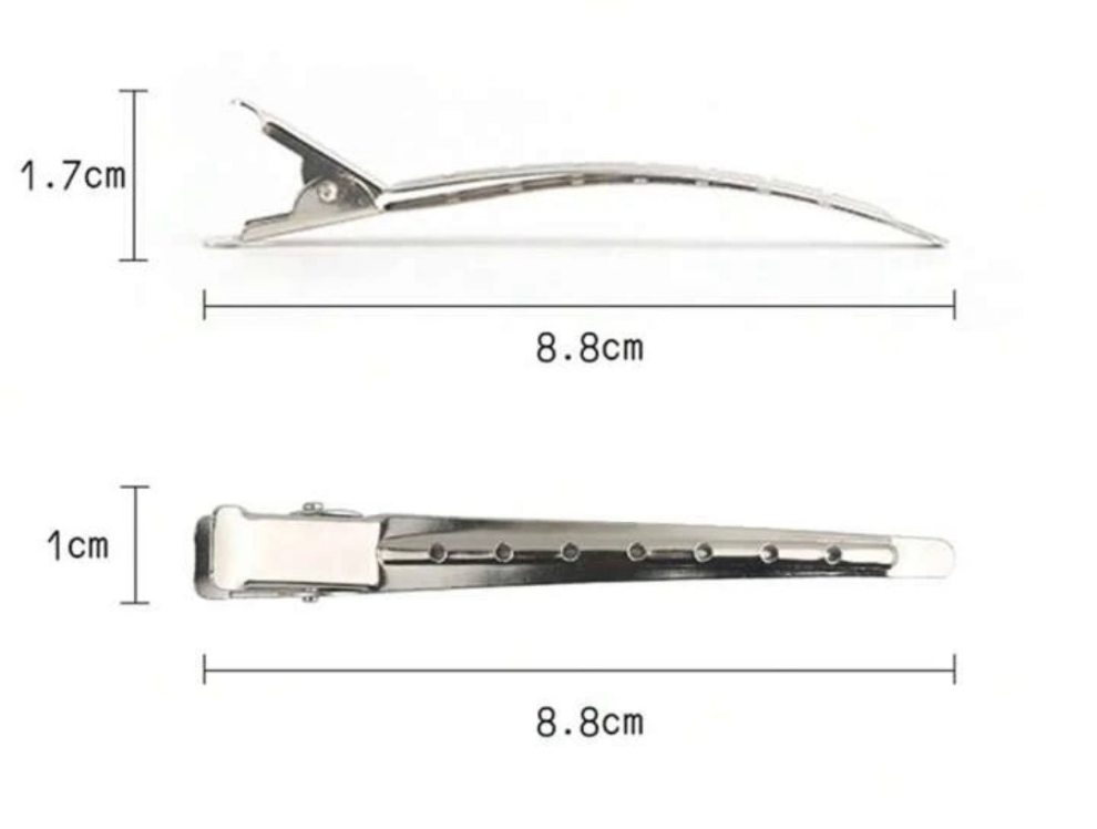 8pcs Metal Hair Clips Set For Styling, Sectioning, Salon, Root Clipping, Thinning, Diy Hair Accessories 8pcs Metal Hair Clips Set For Styling, Sectioning, Salon, Root Clipping, Thinning, Diy Hair