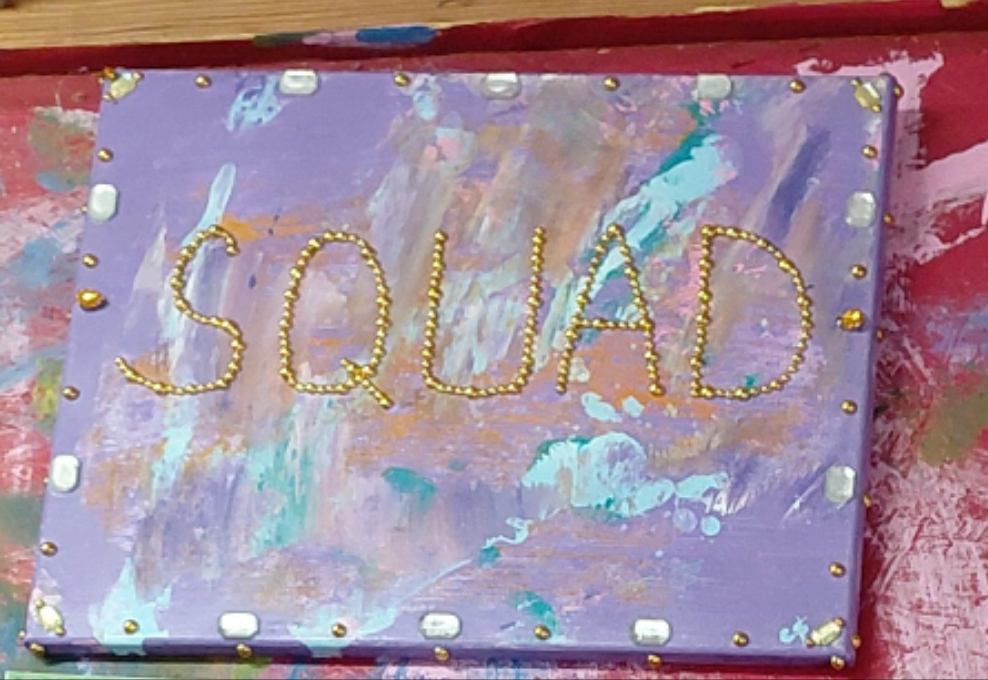 COCOMONEY ART Squad 1 OF 1 CUSTOM PIECE BY COCOMONEY painting on canvas acrylic