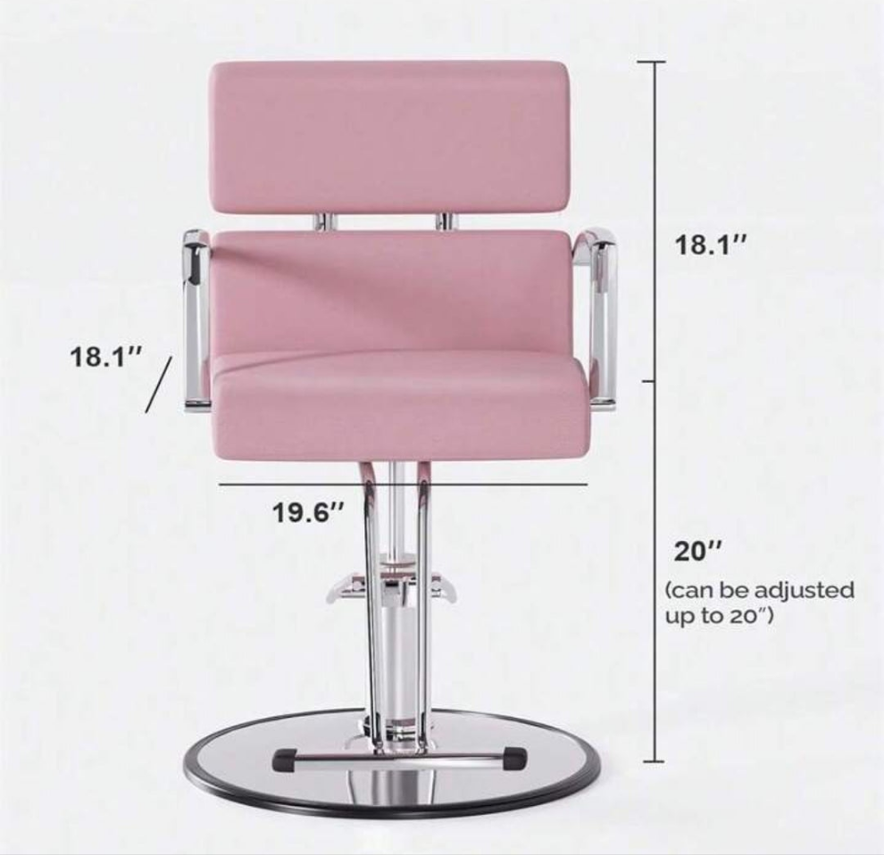 Salon Chair Heavy Duty for Stylist, Barber Chair White 360 Degree Swivel, Hydraulic Pump for Hair Cutting, Beauty Spa Styling Hairdressing Tattoo Equipment