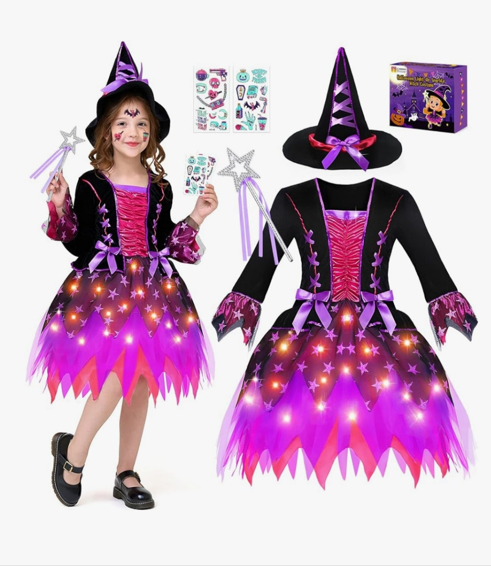 Kids Halloween costume includes everything as seen in photo choose by number below