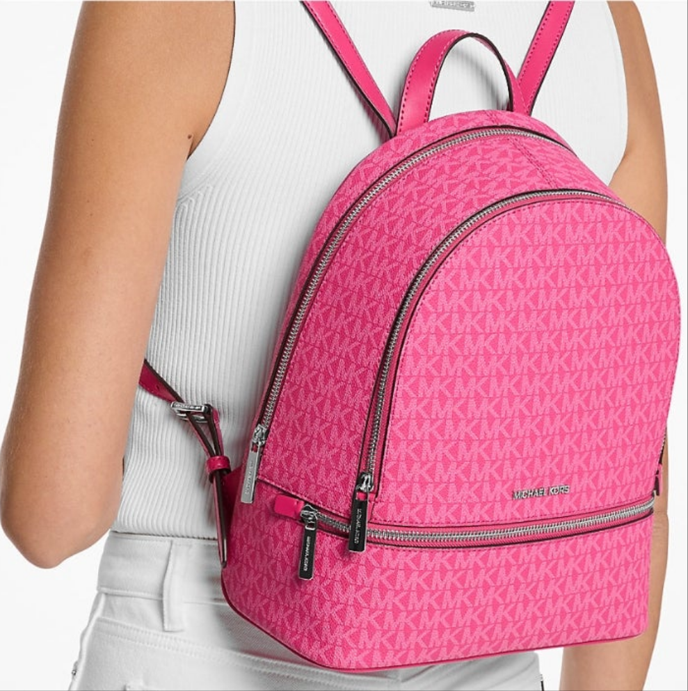 Micheal Kors Medium Signature Logo Backpack