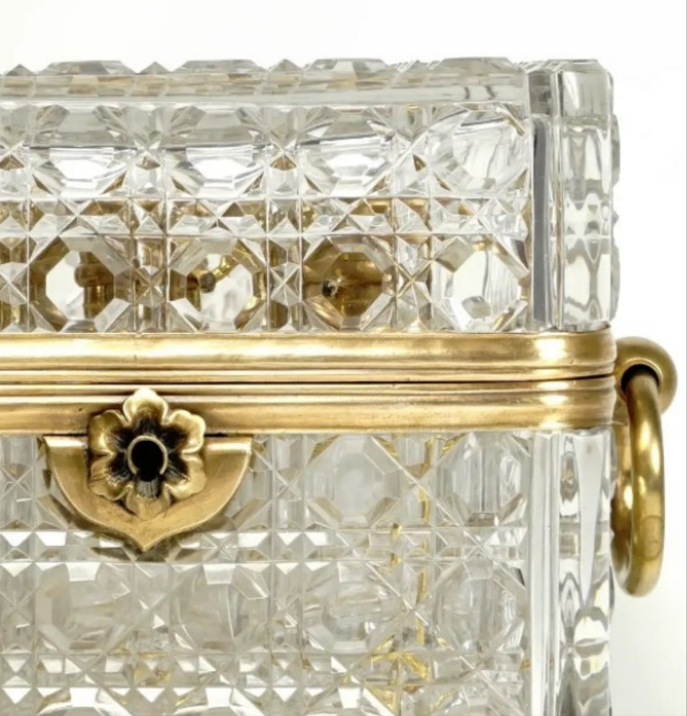 Cut Crystal Perfume Box, Casket