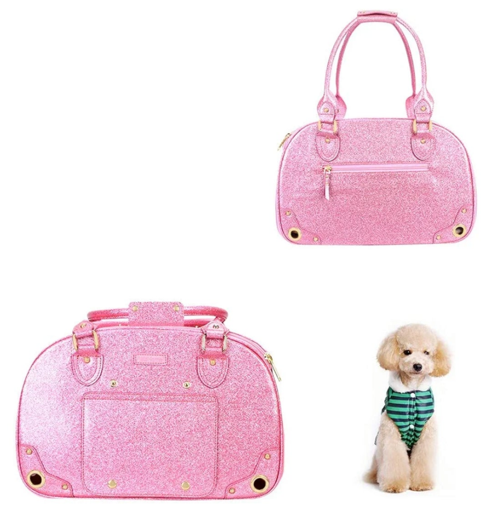 Dog or Cat Carrier Purse, Pet Carrier, Cat Carrier, Foldable Waterproof Premium Nylon Pet Travel Portable Bag Carrier for Cat and Small Dog Home/Outdoor