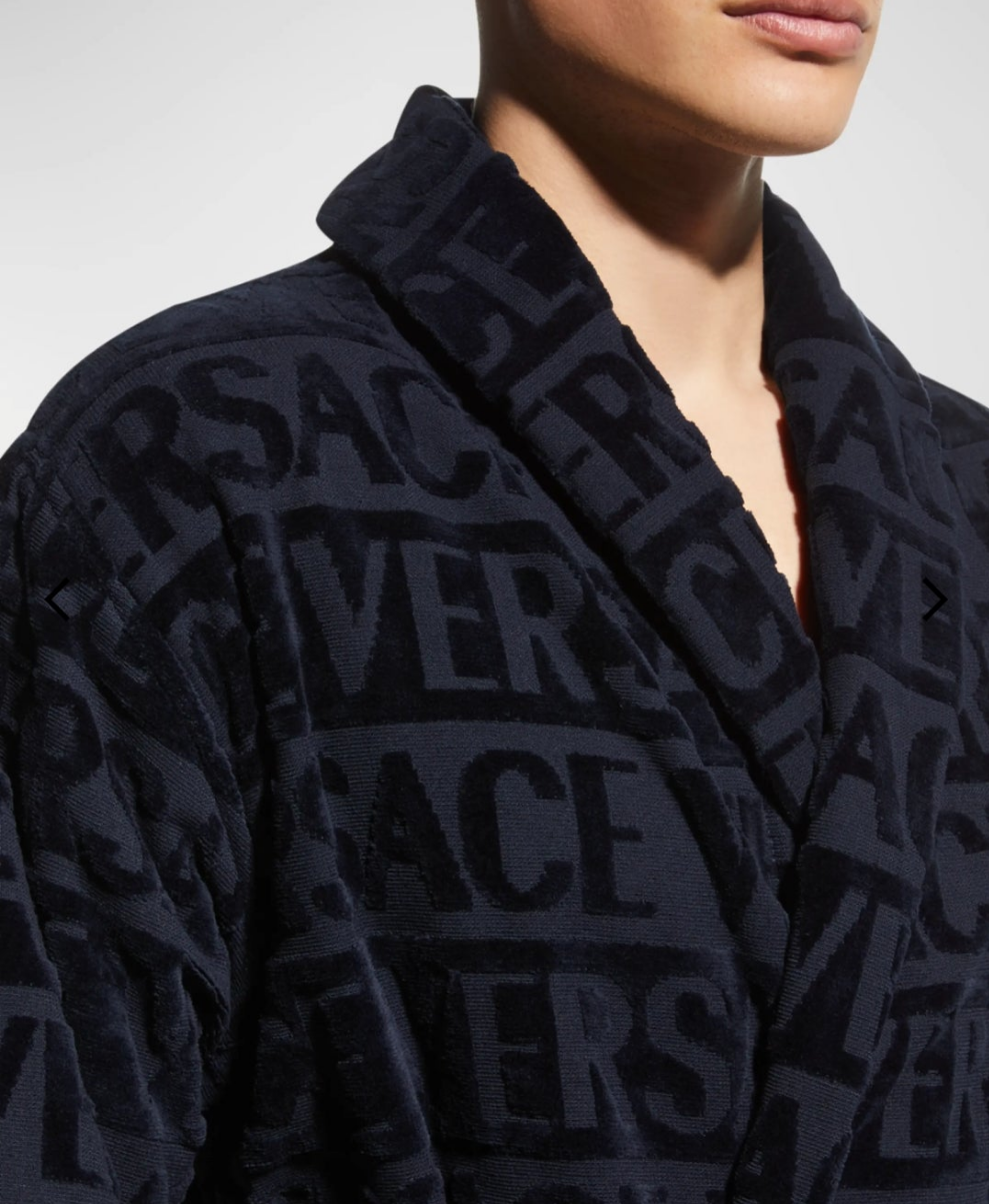 Versace Unisex Barocco Sleeve Robe