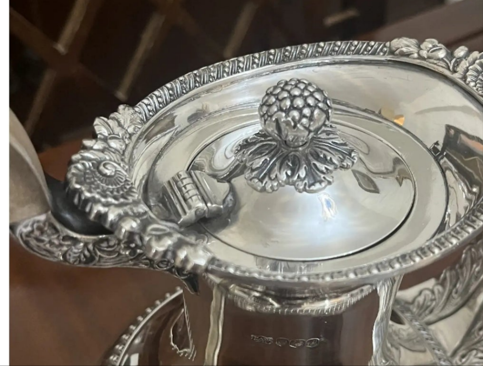 Important English Sterlilng Silver tea and coffee set by Mappin & Webb
