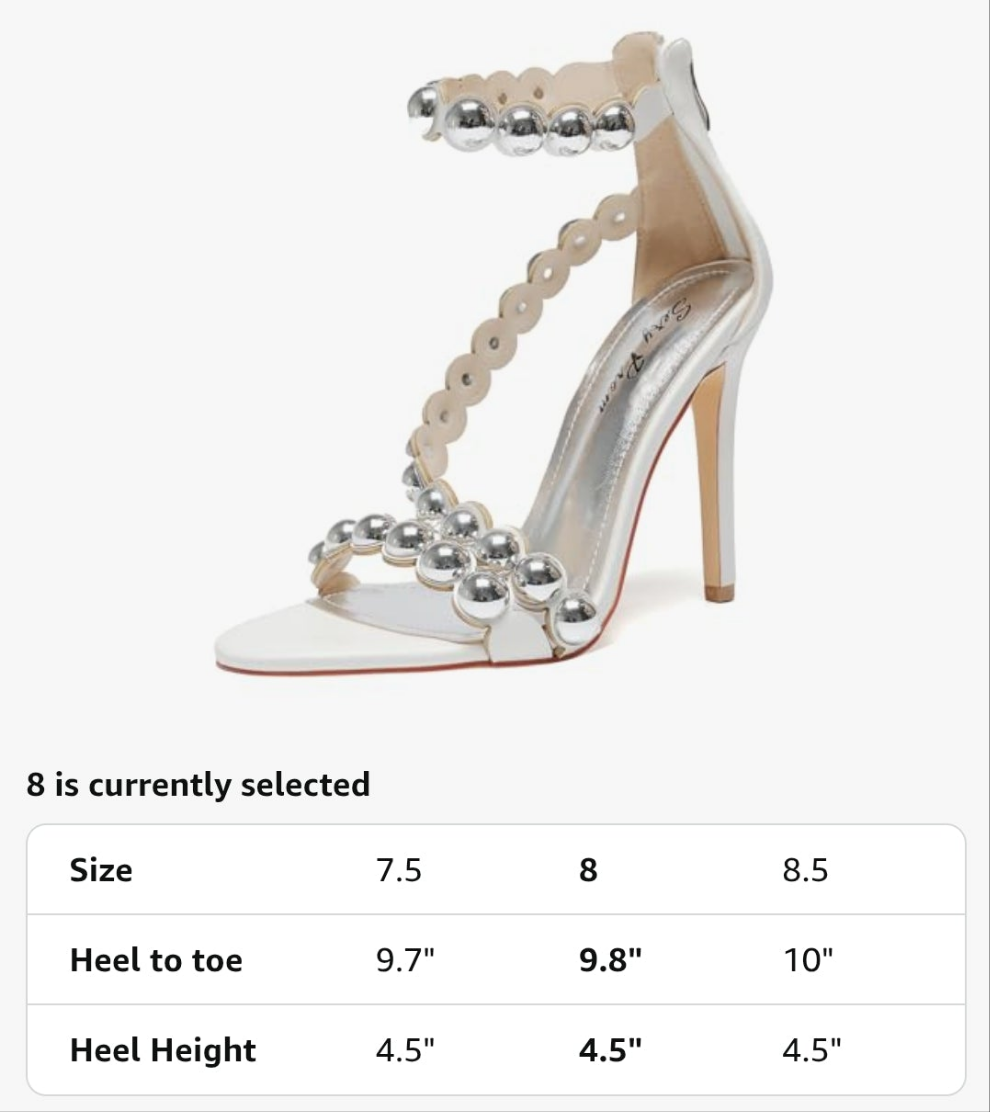Stiletto Open-Toe Sandals Beaded Ankle Strap & Zip Closure Nightclub Party Wedding Heels Shoes