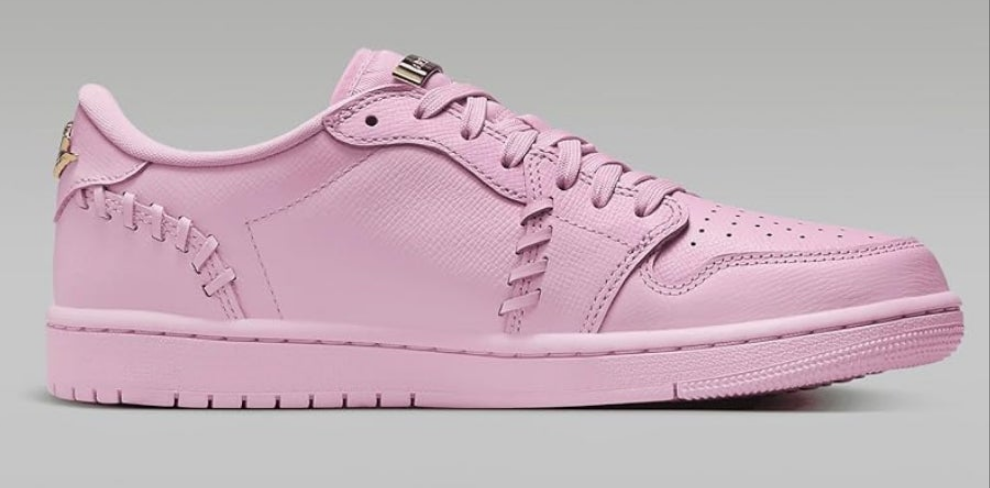 Air Jordan 1 Low Method of Make Women's Shoes (FN5032-600, Perfect Pink/Metallic Gold)