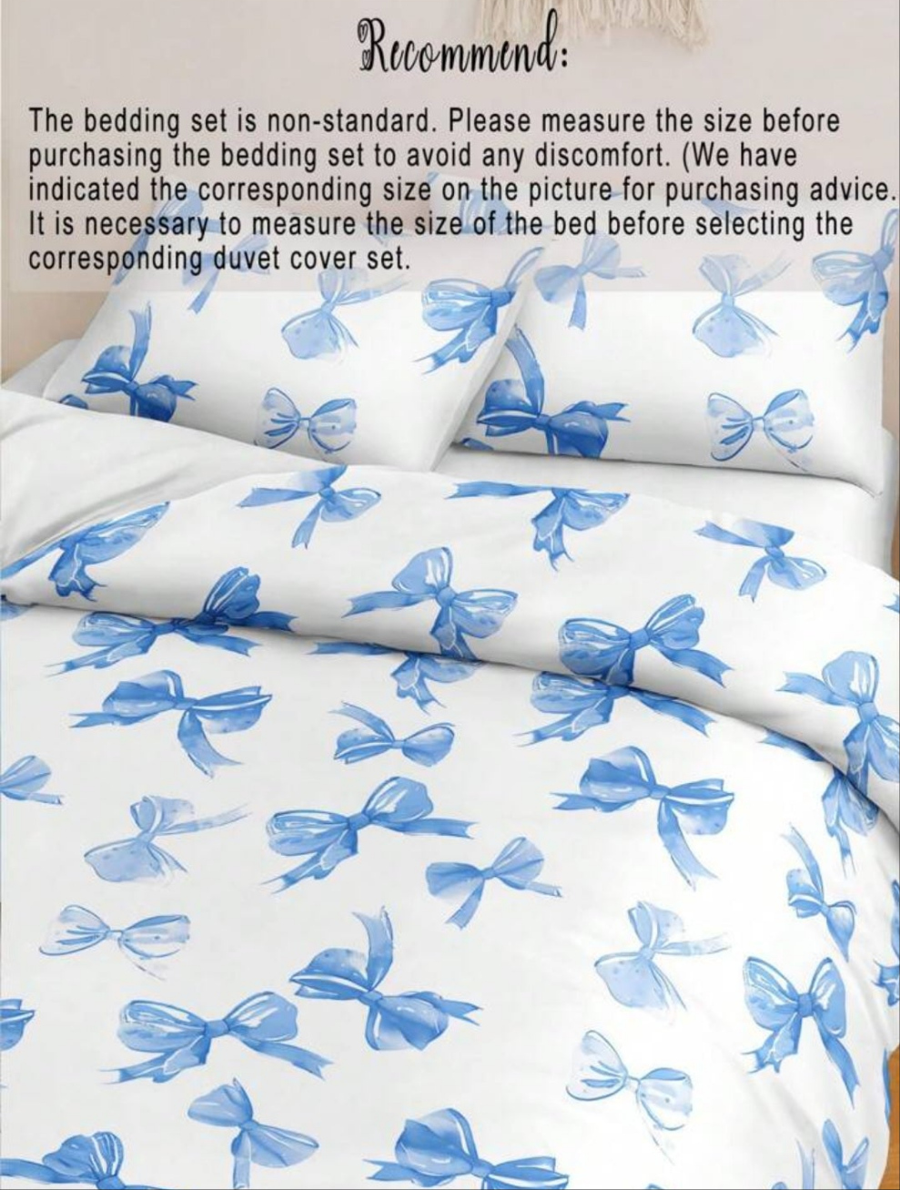 3pcs Cherry Fruit & Bow Print Bedding Set (1 Duvet Cover + 2 Pillowcases, No Filling), Pink Background, Romantic Wedding, Soft Polyester Fiber, Suitable For Bedroom, All Seasons