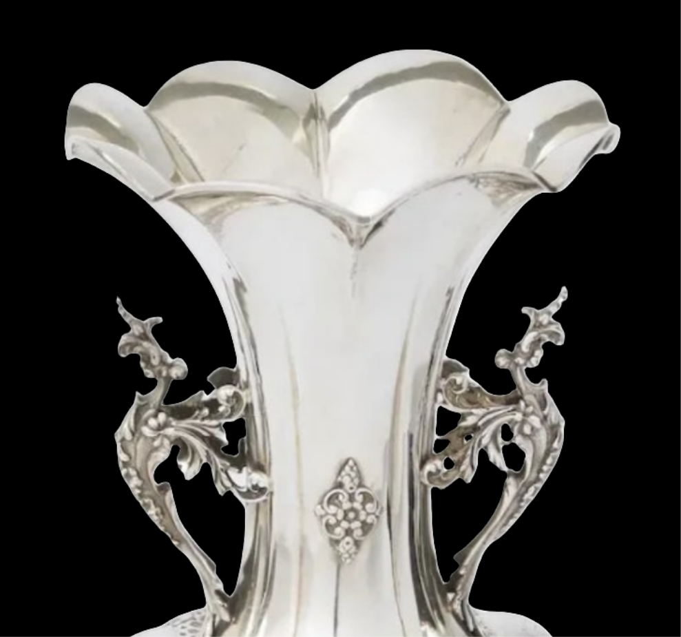 Large Sterling Silver Decorative Vase / Piece 925 silver