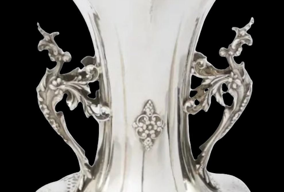 Large Sterling Silver Decorative Vase / Piece 925 silver