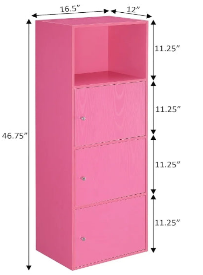 3-Door Cabinet, EXtra Storage 3-Door Cabinet, for office or living room dining room bedroom anywhere