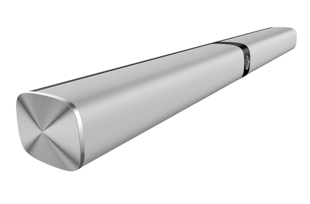 Sound Bar for Smart TV, Soundbar with Bluetooth/ARC/Opt/AUX Connect, Auto Volume Boost, 3 Equalizer Modes, 2 in 1 Detachable Soundbar for TV/PC/Gaming/Projectors