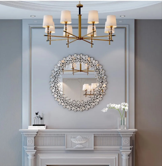 Gorgeous Luxury Mirrors for Bedroom Livingroom Hallway 31.5'' x31.5''