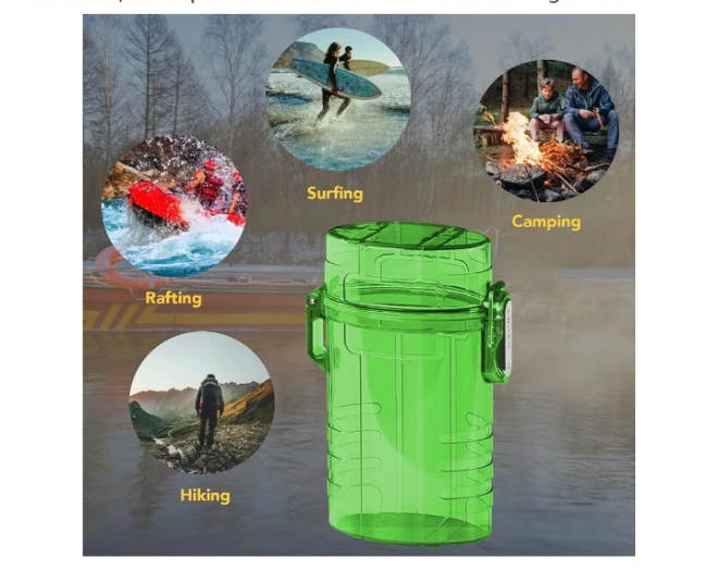 Storage Box, Joint Holder Case Smell Proof, Waterproof Airtight Container, Multipurpose Tobacco Pipe Bags for Outdoor,Waterproof Smell Proof Tobacco Storage Box