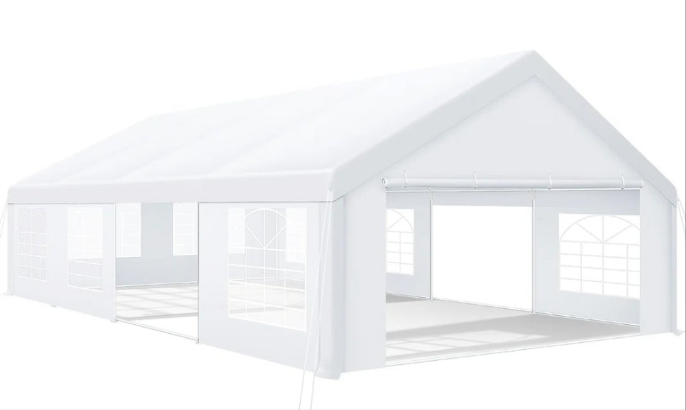 20'x30' Heavy-Duty Party Tent - Waterproof with Removable Walls & Sandbags for Weddings, Events parties Birthdays