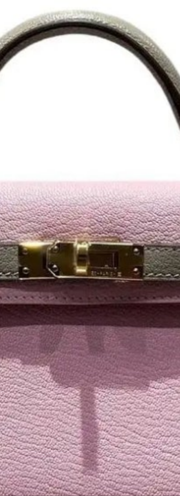 Hermès Rose Sakura & Gris Tourterelle Mini Kelly Sellier Mini 20 HSS Chevre GHW