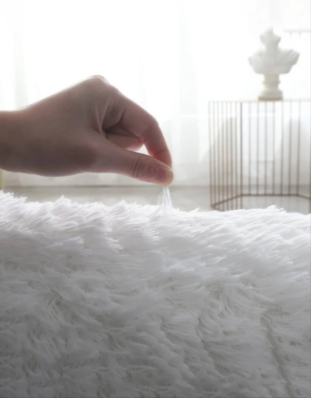 Soft Modern Indoor Large Shaggy Rug For Bedroom Living Room Dorm Kids Room Home Decorative Non-Slip Plush Fluffy Area Rugs Comfy Nursery Accent Floor Carpet ,Room Decor