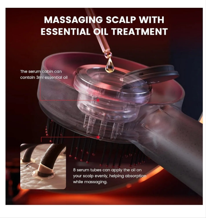 Scalp3 Scalp Massaging Brush, Shiatsu Hair Scalp Massager with IPX7 Waterproof, Cordless Electric Massager for Scalp & Hair, Portable Massager for Head, Deep Massage at Home for Muscle Relax