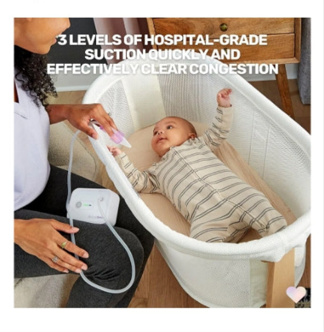 NozeBot | Electric Baby Nasal Aspirator | Hospital Grade Suction | Nose Sucker and Nasal Vacuum | Safe for Infants and Toddlers (Original - Severe Congestion USB-C)