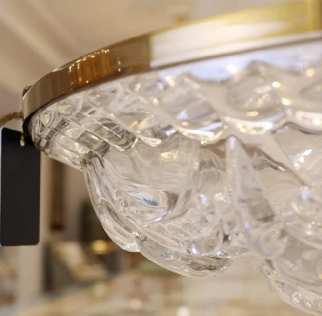High-end Glass Fruit Bowl, Luxury Dried Fruit Plate with High Pedestal, Snacks Nuts Tray