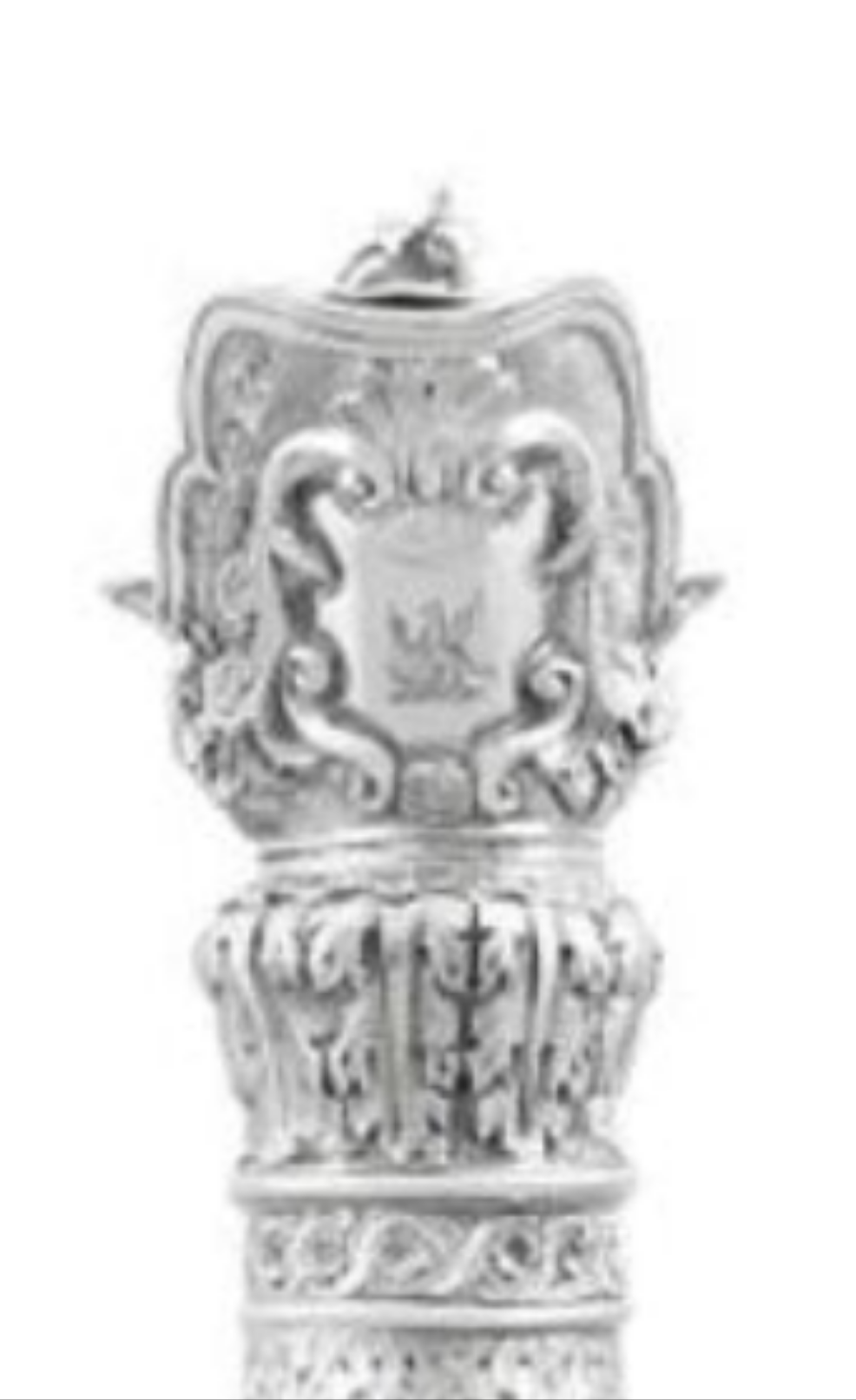 Stunning 925 Victorian Sterling Silver Jug in The Armada Style