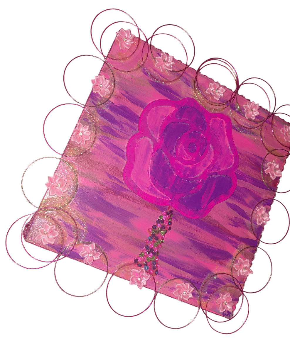 COCOMONEY ART FLOWER POWER 12×12 Custom 1 of 1 painting