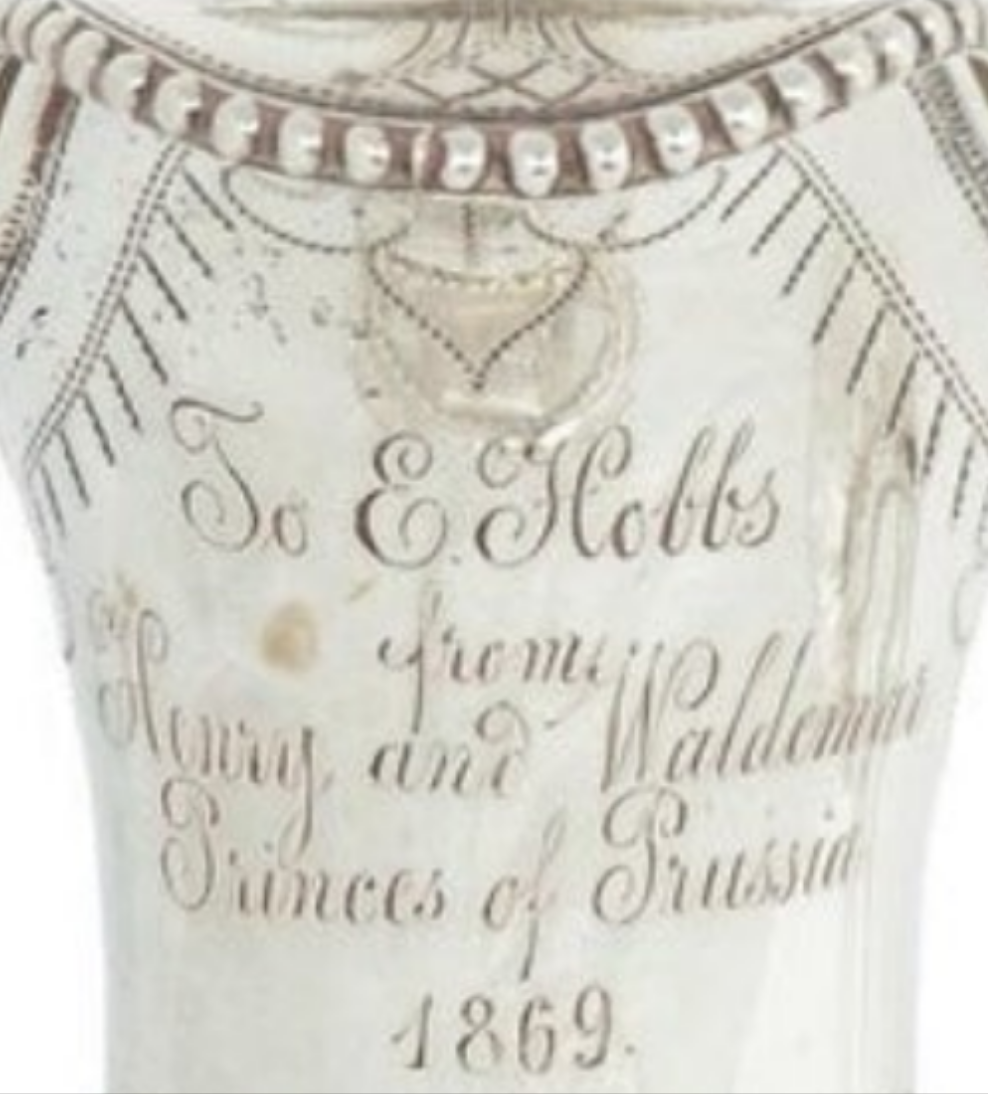 Fabulous A pair of silver-mounted crystal Royal presentation claret jugs