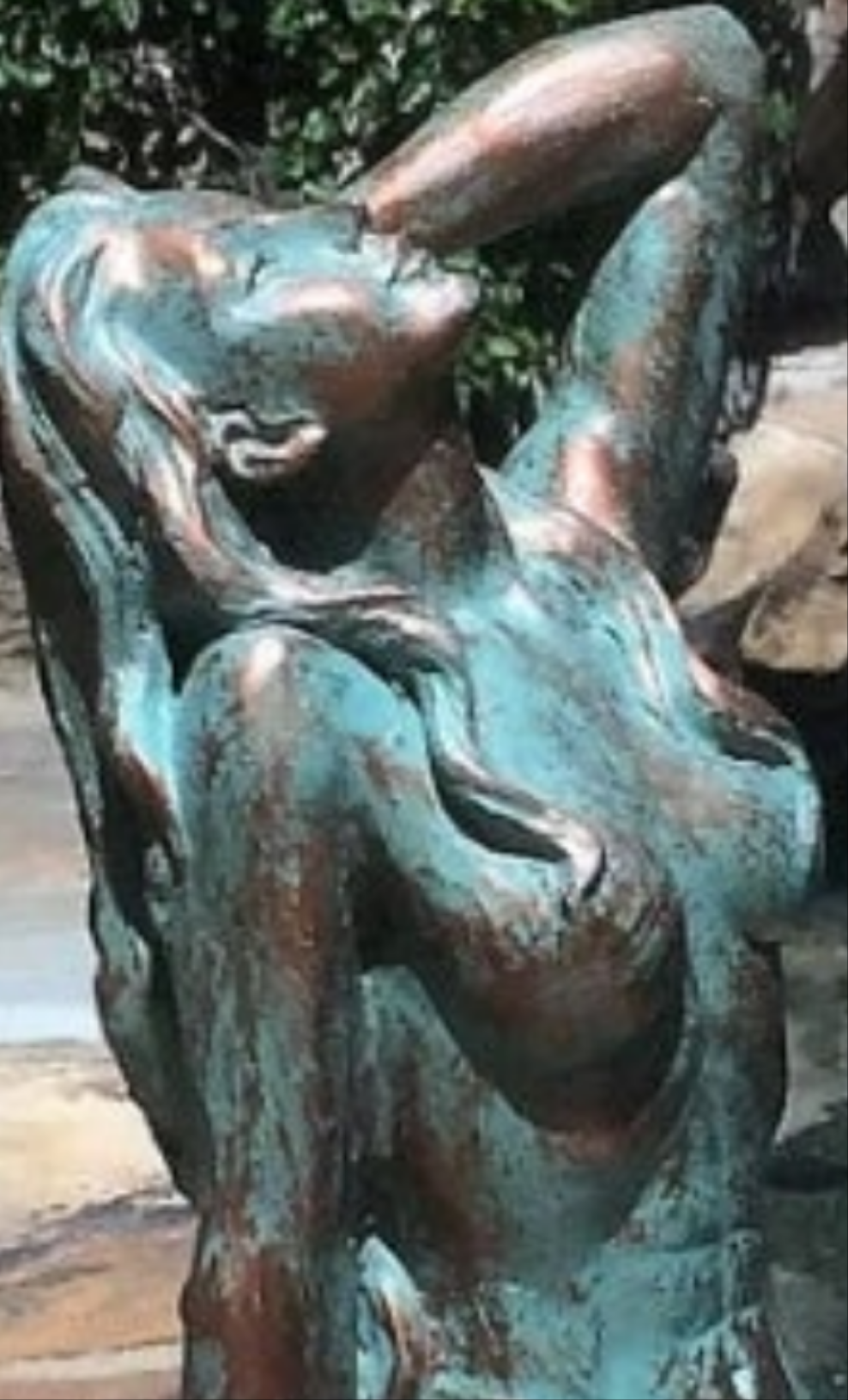 Sexy Mermaid on Coastal Rock Statue Outdoor Waterproof Porch Garden Pool Side Decor Bathroom