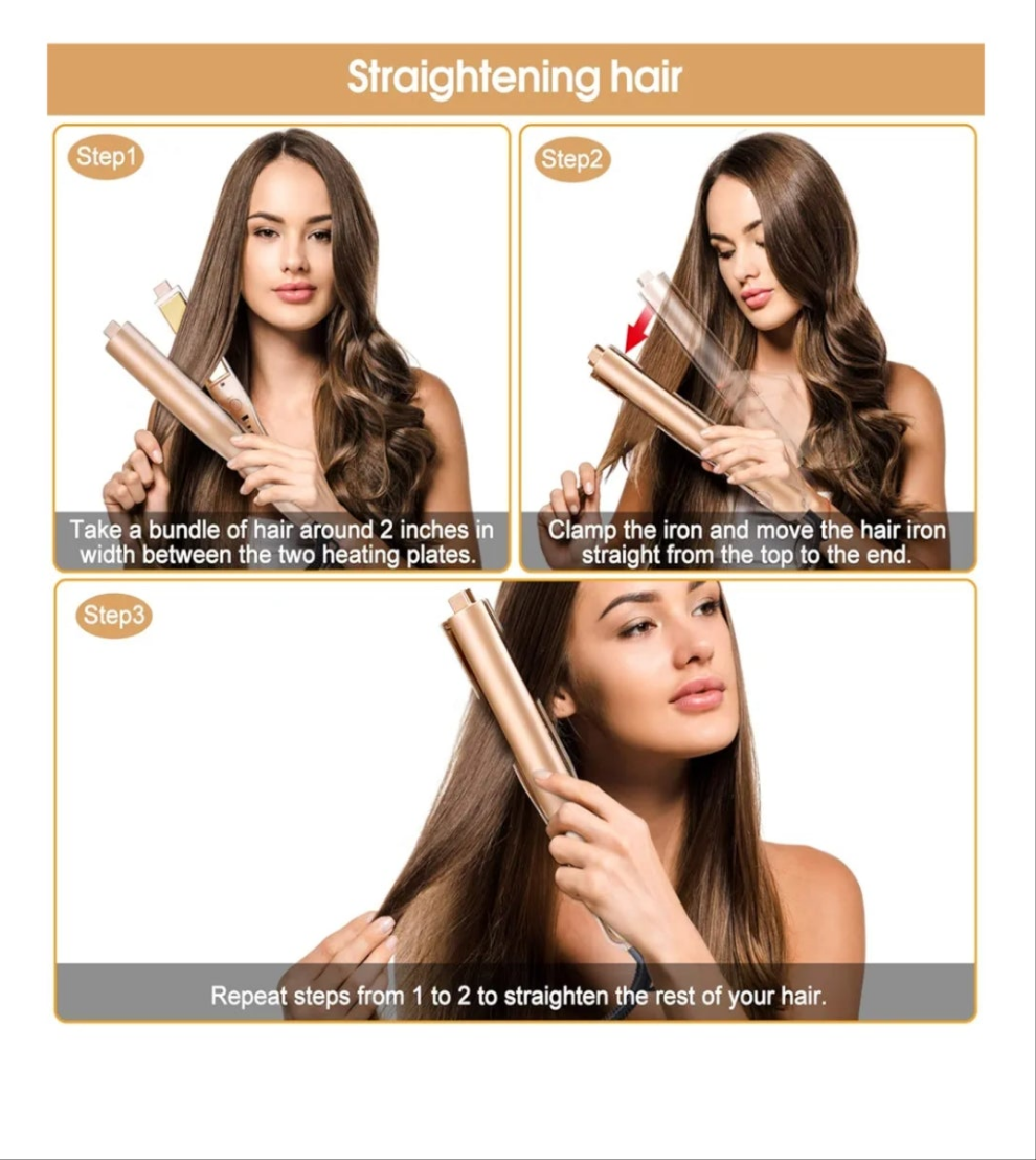 Hair straightener gold