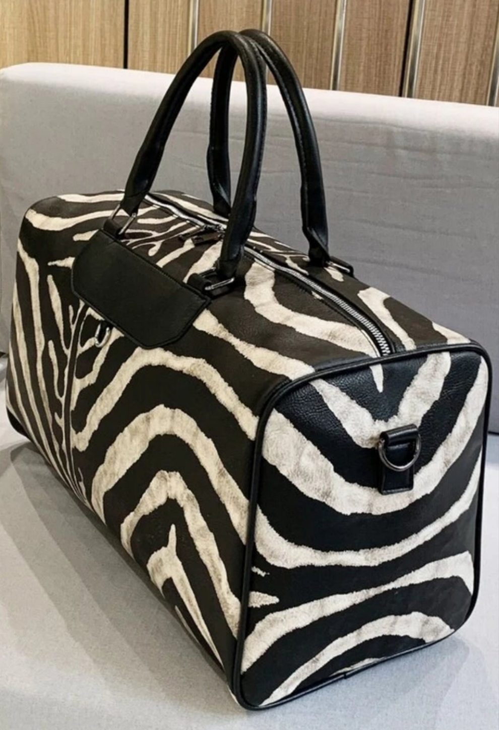 COCOMONEY Zebra Print Duffel Bag sexy like the one I have and used in my shows