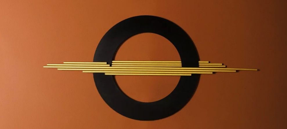 3D Modern Metal Wall Decor (Hangable Horizontally or Vertically) indoor or outdoor
