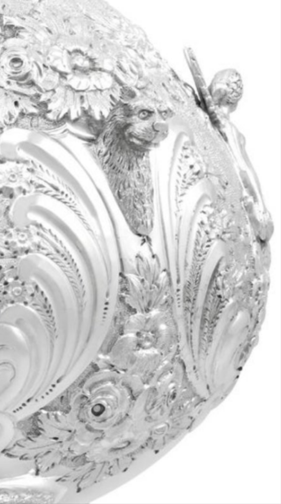 Stunning 925 Victorian Sterling Silver Jug in The Armada Style
