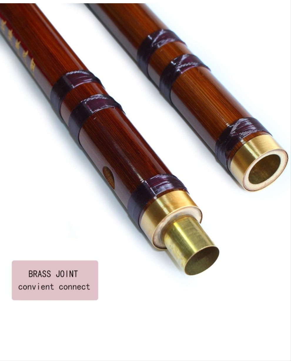 Vintage Style Bamboo Flute Chinese Musical Instrument Traditional Dizi (KEY D)