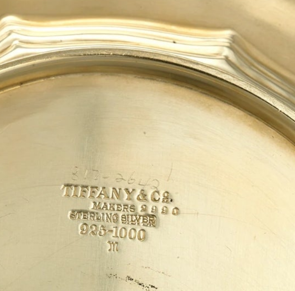Chrysanthemum Silver Gilt Salad Plates by Tiffany & Co. 8 set