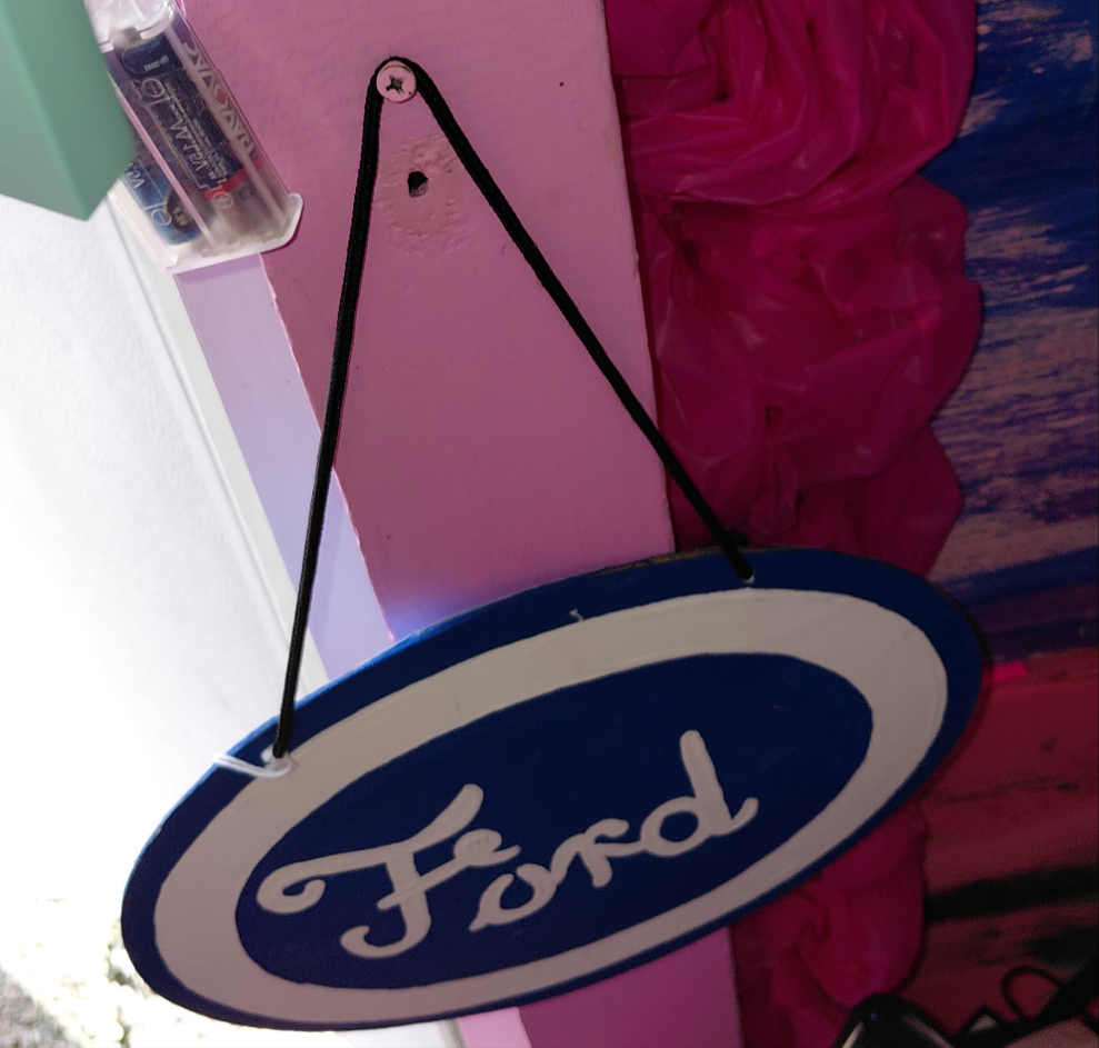 COCOMONEY ART Ford 1 OF 1 CUSTOM PIECE BY COCOMONEY wood painting
