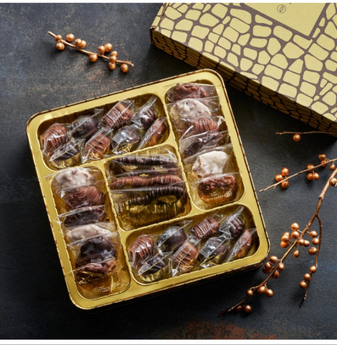Gourmet Chocolates Variety Snack Box, Assorted Food Arrangement Platter, Birthday Present, Holiday, Corporate Parties, Candy Gifting Idea, Him, Her, Men, Women, Family (Chocolate)