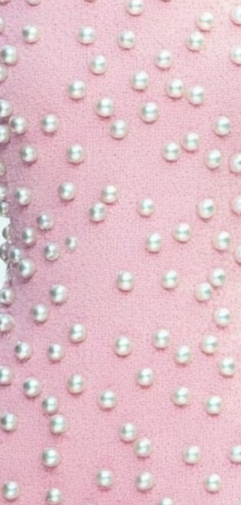 Pearls Half Sleeve Jumpsuit-Pink COCOMONEY