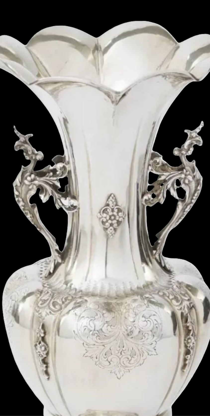 Large Sterling Silver Decorative Vase / Piece 925 silver