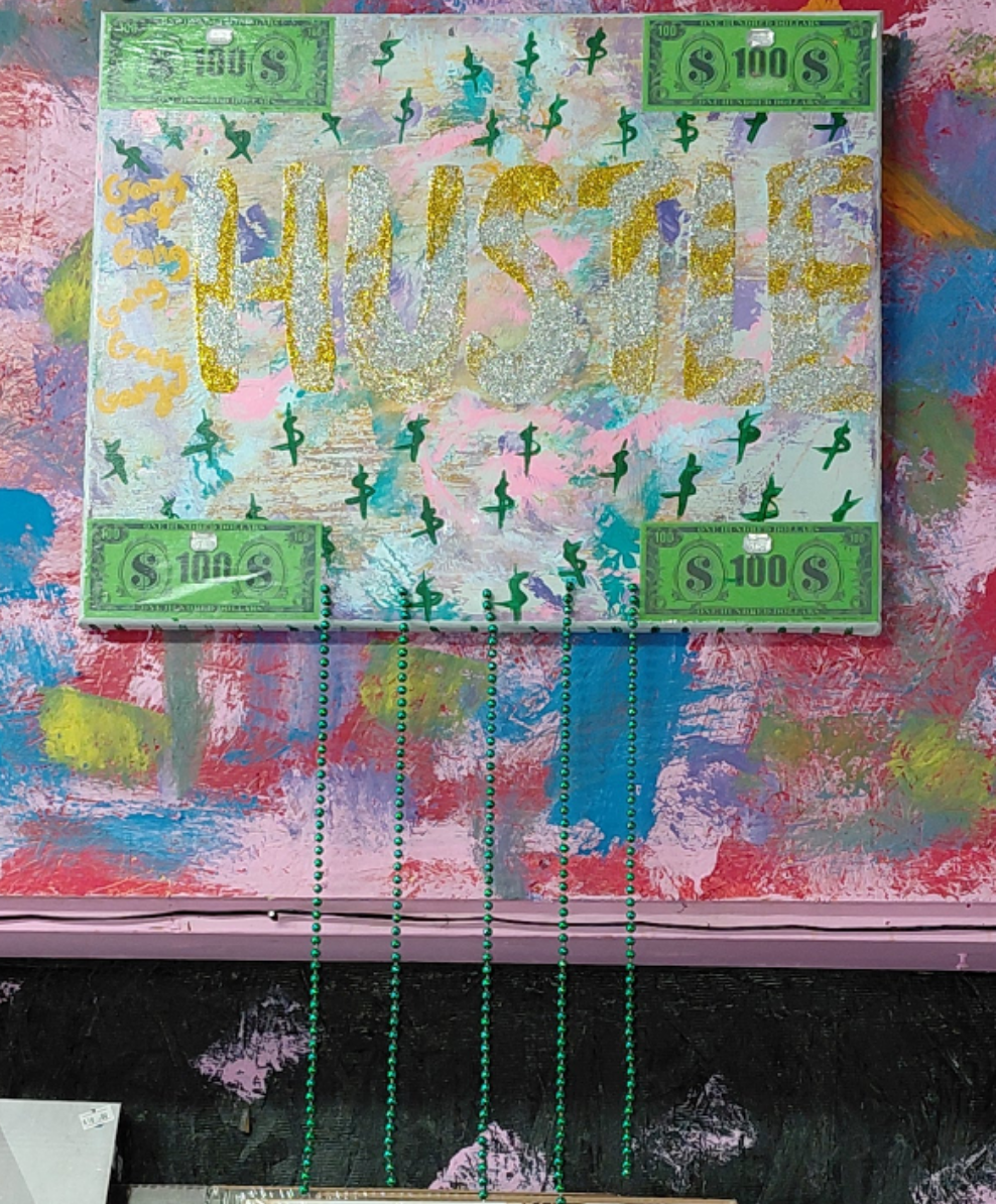 COCOMONEY ART Squad 1 OF 1 CUSTOM PIECE BY COCOMONEY painting on canvas acrylic