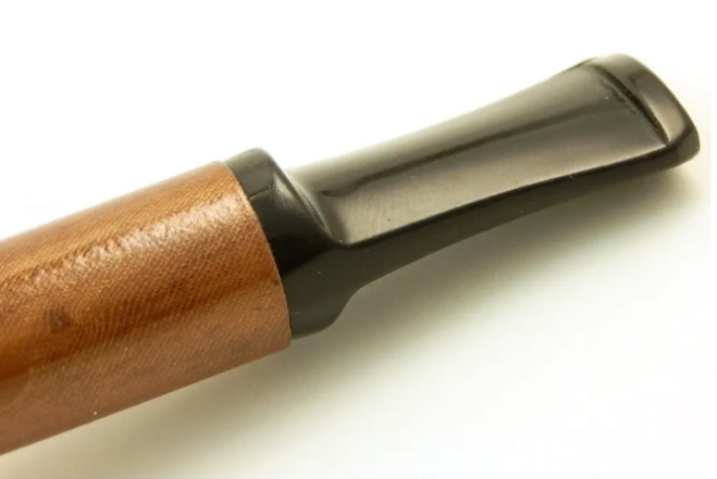 Extra Long 14" Stem Churchwarden Pipe - With Indian Spirit Feathers & Beads - Hand Made Wood Smoking Bowl - in Gift Box