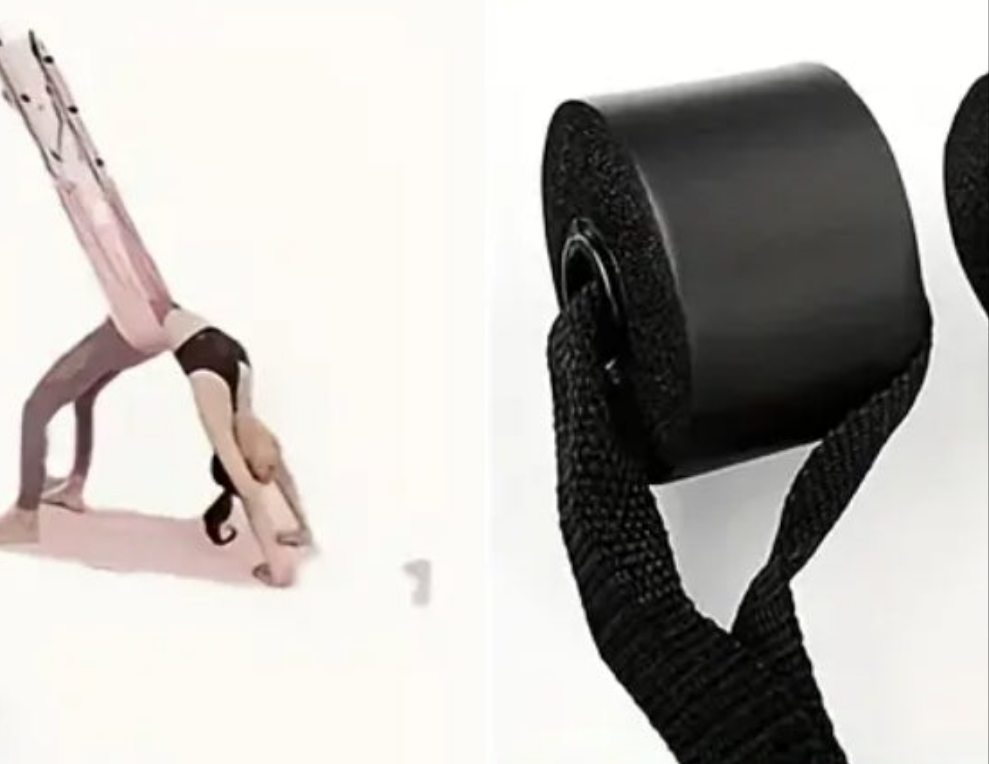 Yoga rope not elastic hanging door yoga stretch belt, opens your shoulders and back home workout for your door Polyester