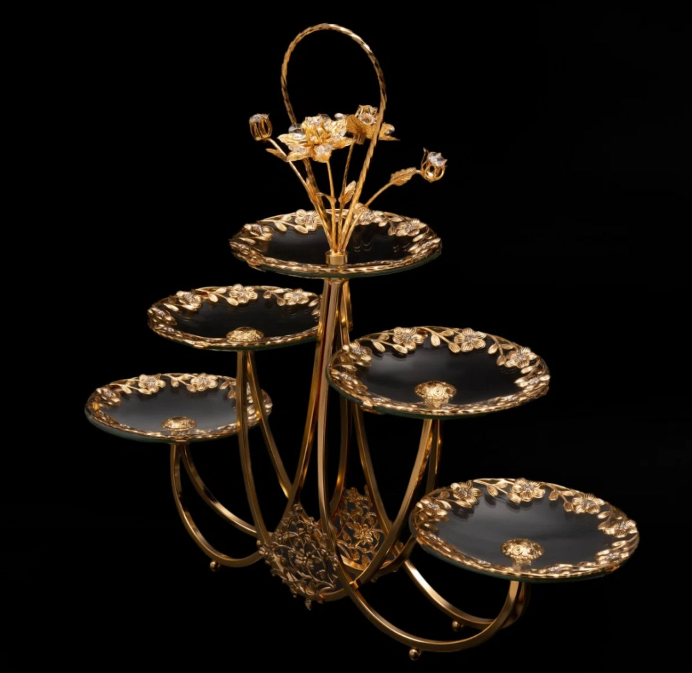 5 Plates Wedding Dessert Cupcake Stand