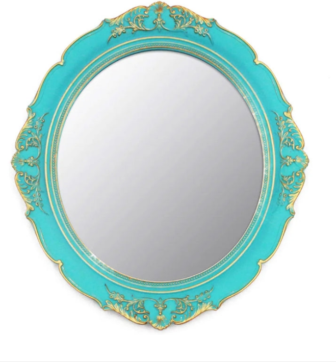 Hanging Mirror 14.8 x 13.1 inchs Oval Mirror