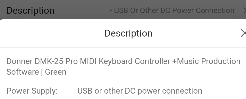 Donner DMK-25 Pro MIDI Keyboard Controller +Music Production Software | Green