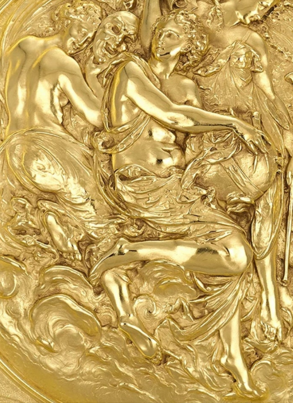 Rothschild "Poetry" Sterling Silver Gilt Salver by Elkington & Co.