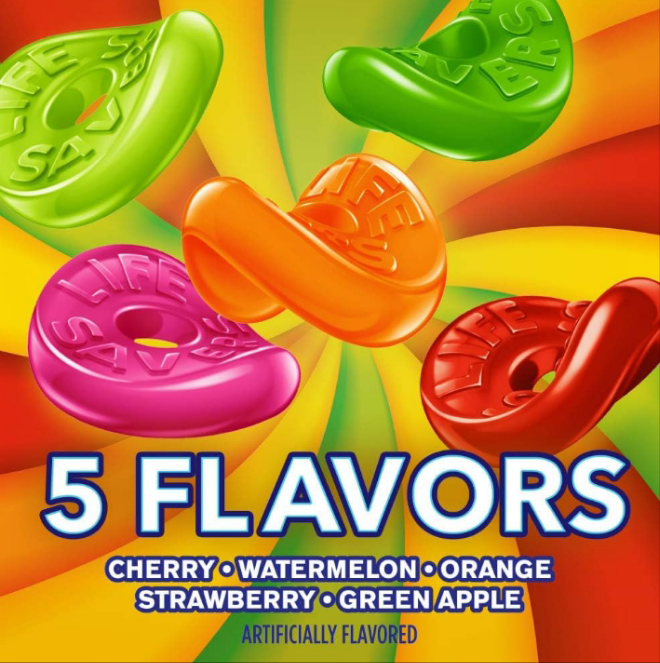 LIFE SAVERS Gummy Candy, 5 Flavors, Sharing Size, 14.5 oz Bag