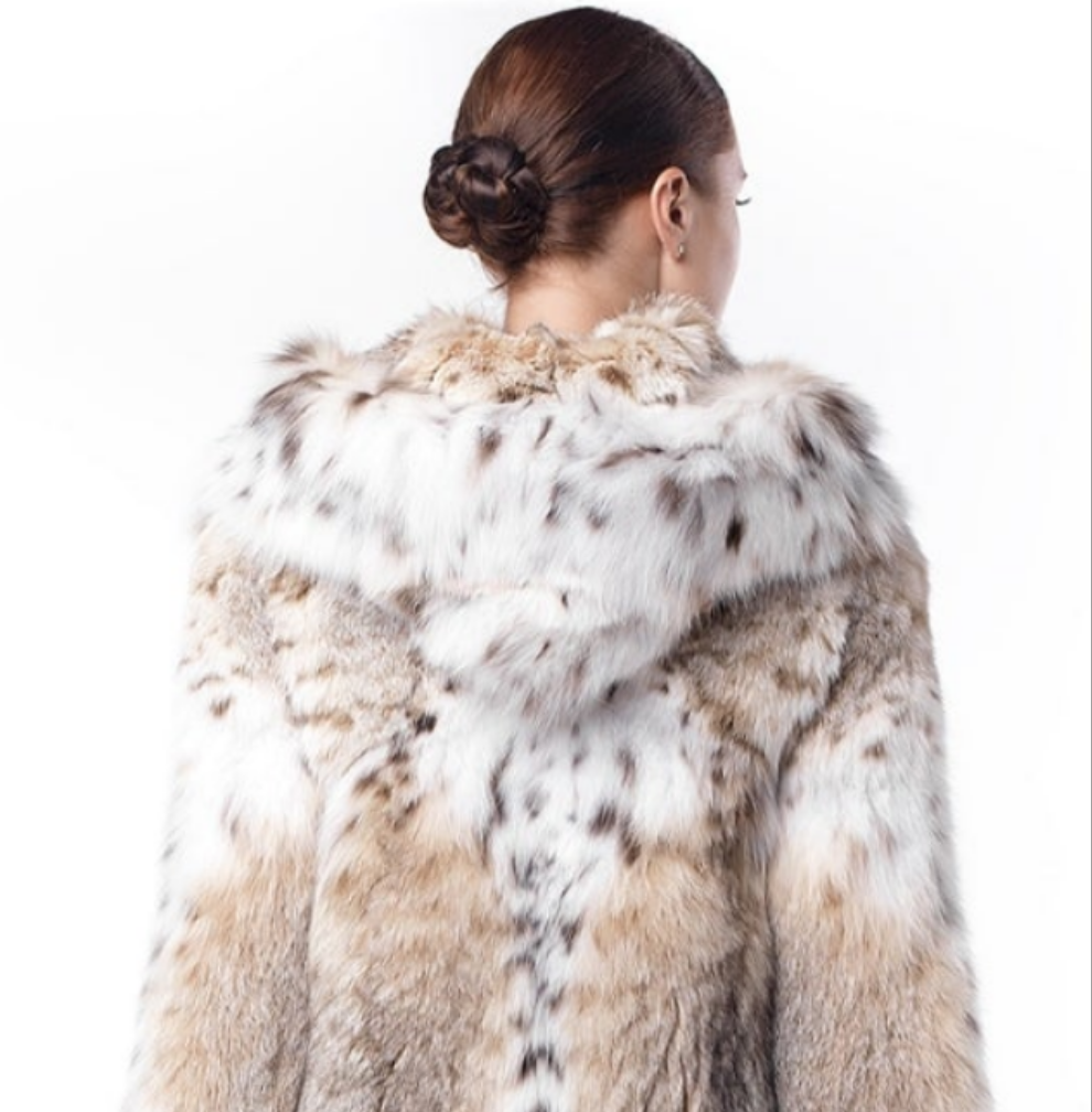 Lynx Fur Coat Kimiko Beige