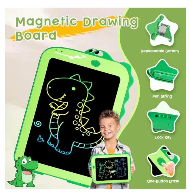 LCD Writing Tablet for Kids, Colorful Toddlers Toys Drawing Board, Educational Kid Toys, Doodle Pad Dinosaur Toys for 2 3 4 5 6 7 8 Year Old Boys Girls Birthday Party Christmas Gifts,8.5inch