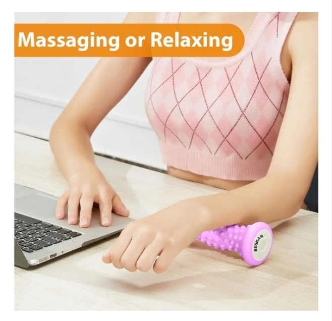 Foot Massage Roller for Plantar Fasciitis Relief, Portable Foot Roller to Deep Tissue Muscle Massage, Foot Arch and Heel Pain, Foot Trigger Point Therapy Reflexology Tool Arm Hand Leg