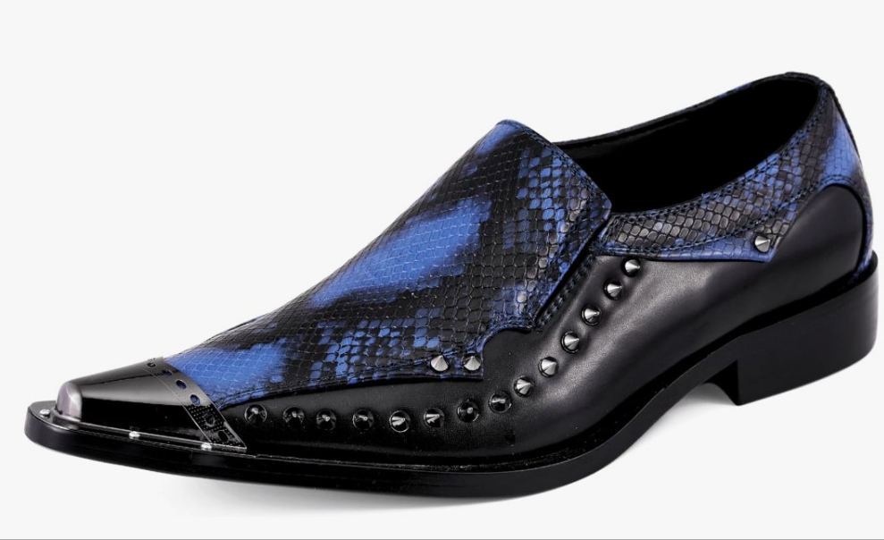 Men's Paisley Metallic Erin Driving Smoking Slip On Loafer Dress Shoe